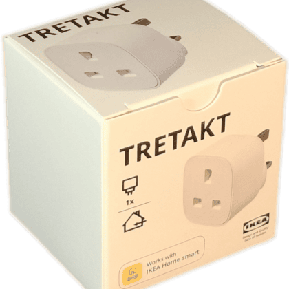 IKEA TRETAKT Smart Plug UK slight left side